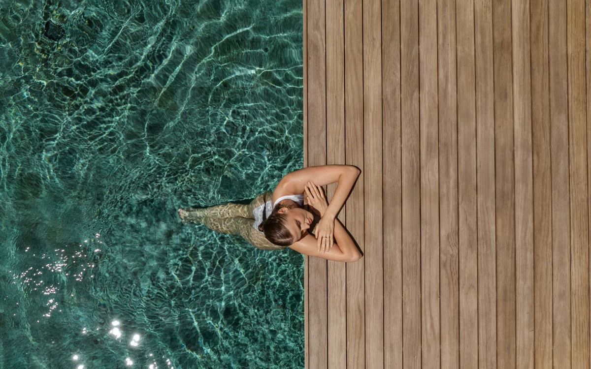 Anchan Sunscape pool villa from above